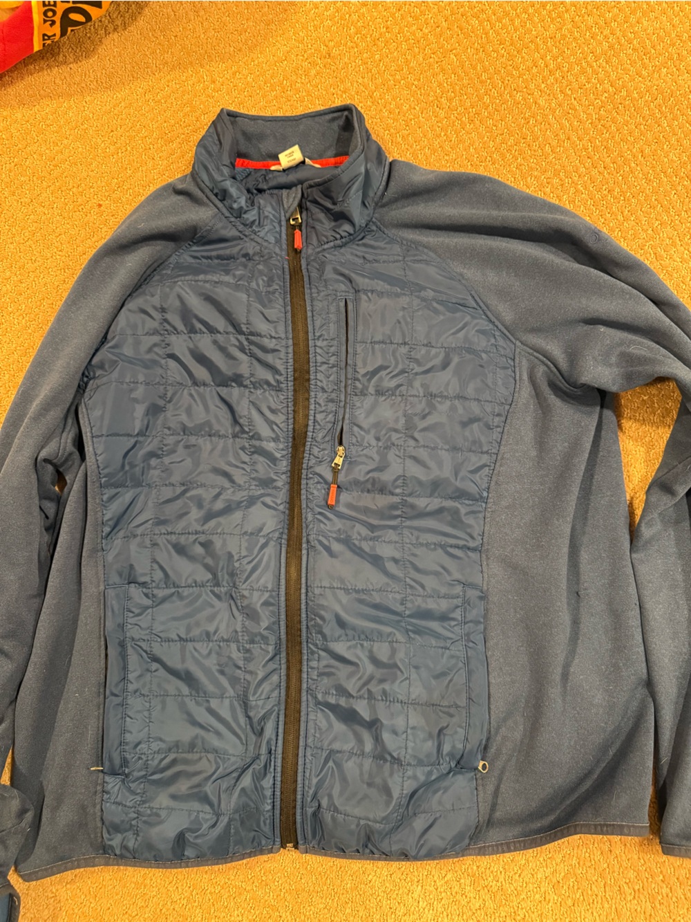 Orvis Navy Quilted-Front Lightweight Jacket